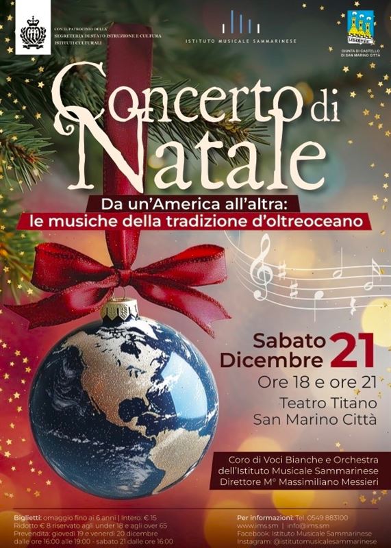 Concerto di Natale 2024 - Da un'America all'altra